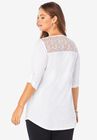 Cotton Slub Lace Tunic, , on-hover image number null