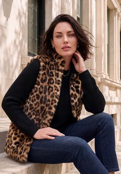 Faux Fur Cardigan Sweater