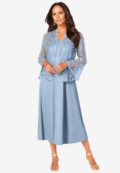 Glitter & Lace Jacket Dress Set