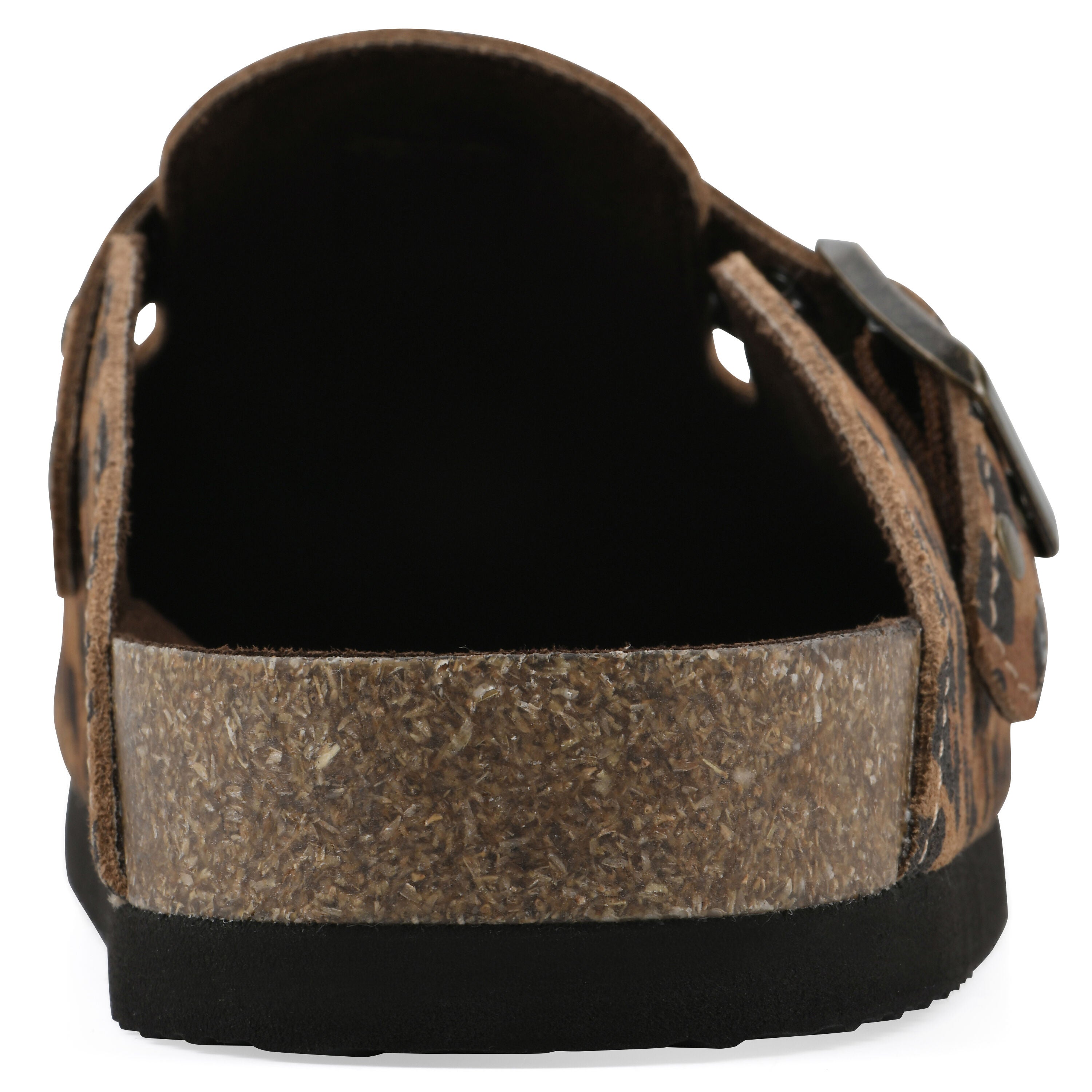 Benben Footbeds Clog, BROWN LEOPARD SUEDE, on-hover image number 1