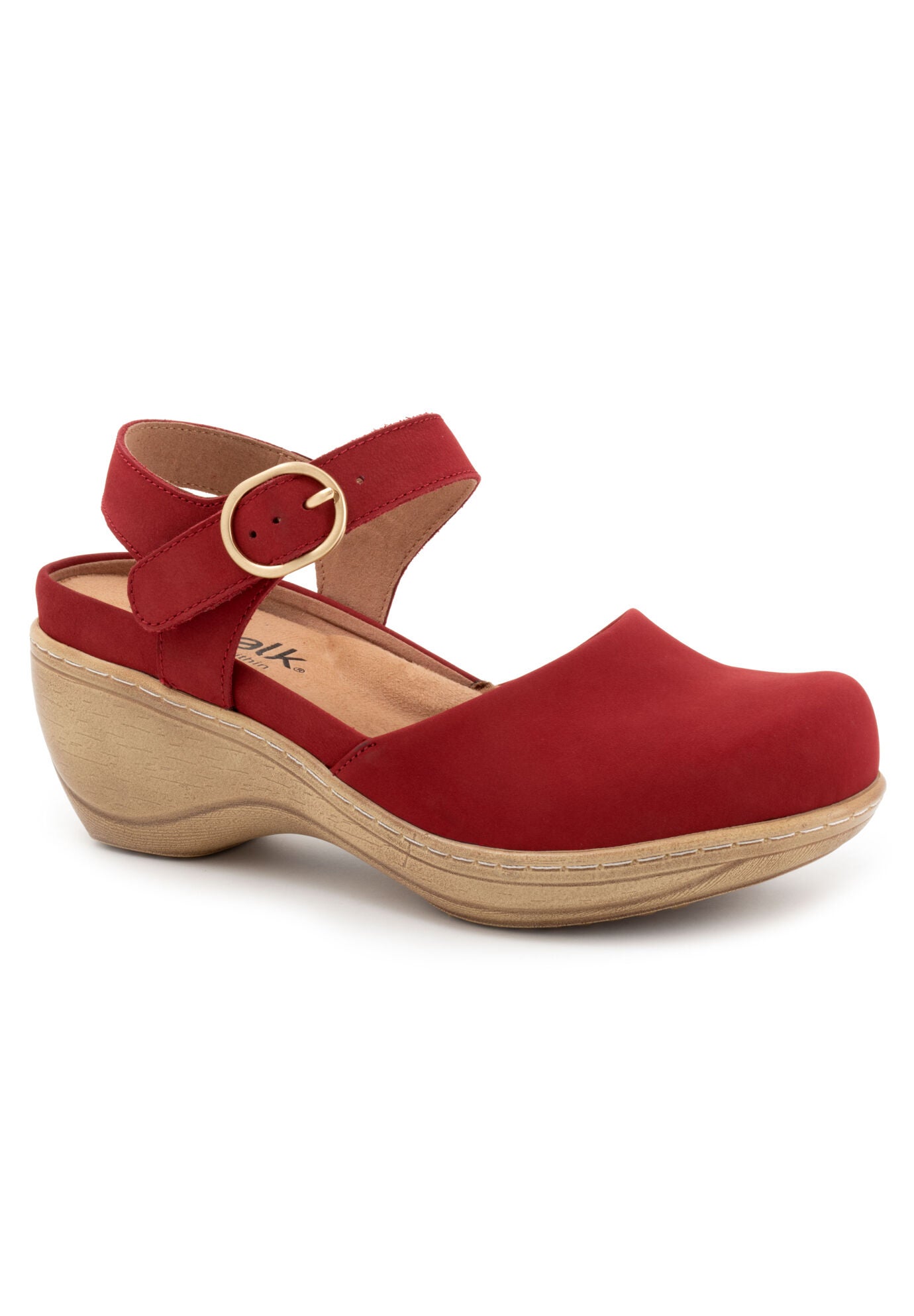 Mabelle Dressy Mule, RED NUBUCK, hi-res image number 0