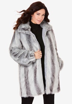 Women S Plus Size Faux Fur Jackets Roaman S