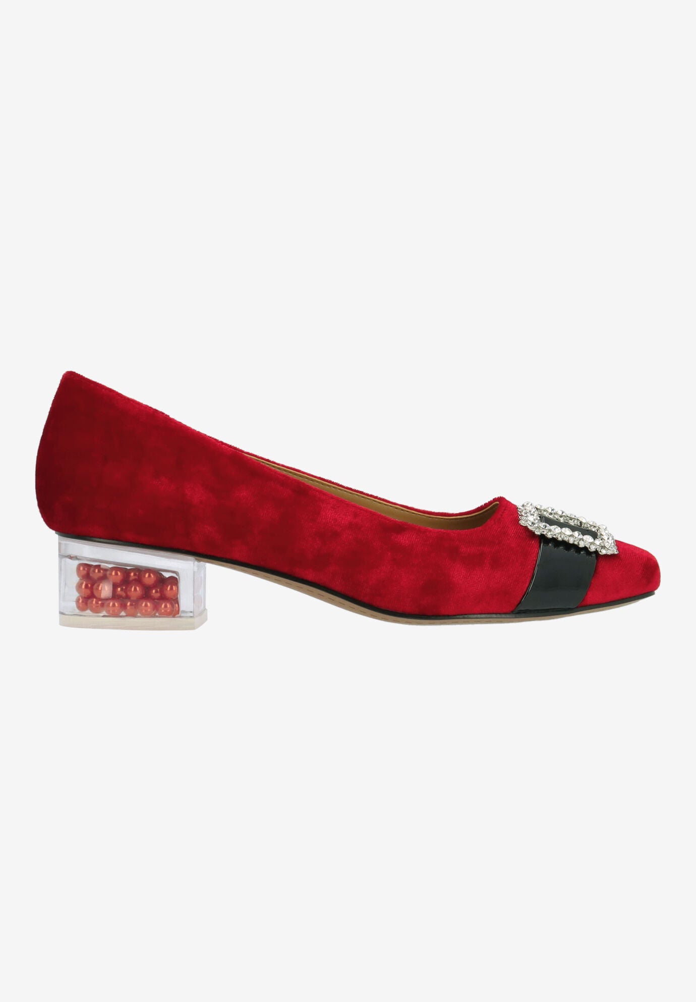 Kreengle Slip-On Pump, RED BLACK, alternate image number 3