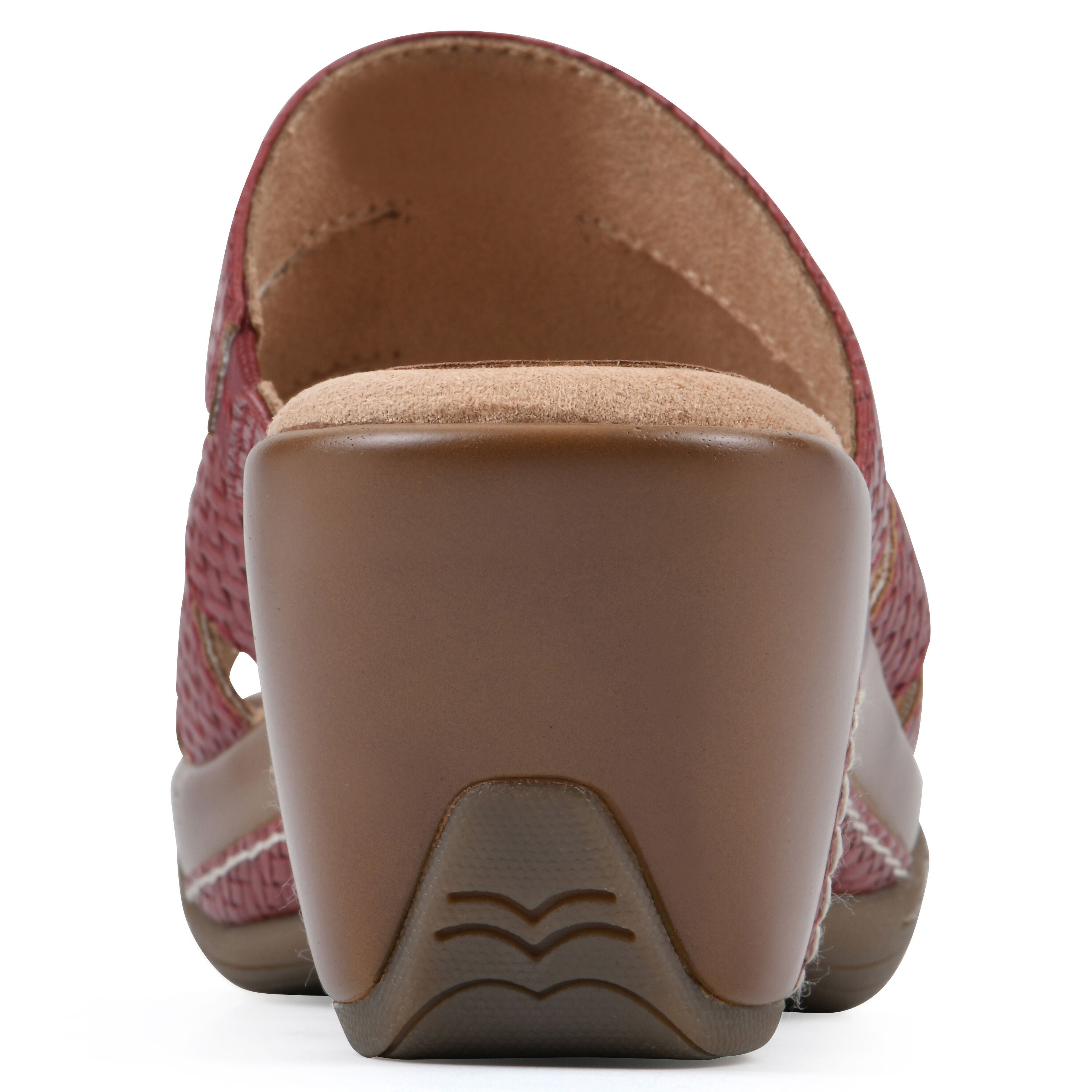 Valora Slip On Clog, RED WOVEN, on-hover image number 1