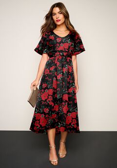 Bi-Stretch Wrap Dress