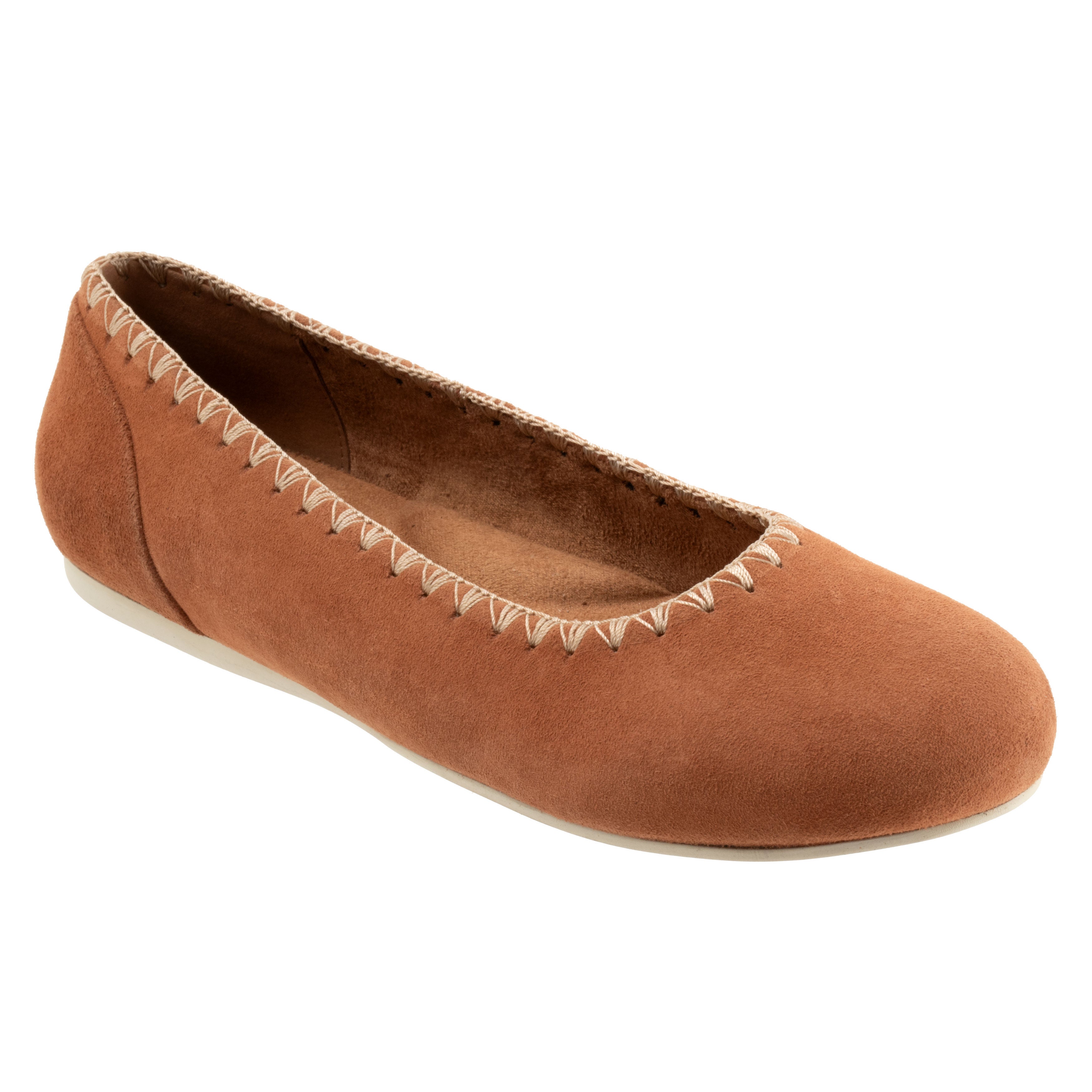 Sonoma Embroidery Flat, LUGGAGE SUEDE, hi-res image number 0