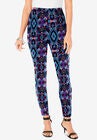 Ankle-Length Essential Stretch Legging, FLORAL MEDALLION, hi-res image number null