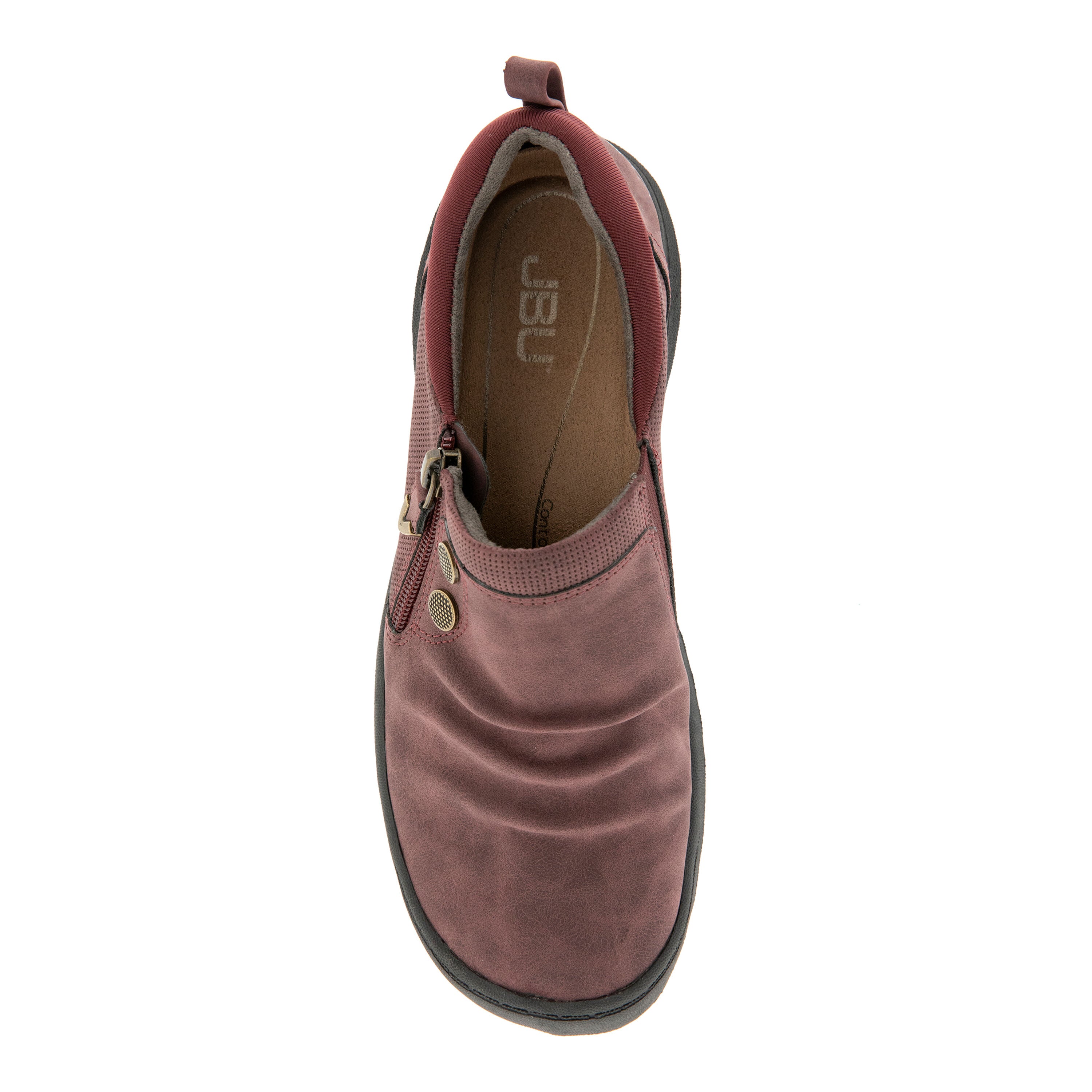 Romi Closed Casual Flat, WINE, alternate image number 4