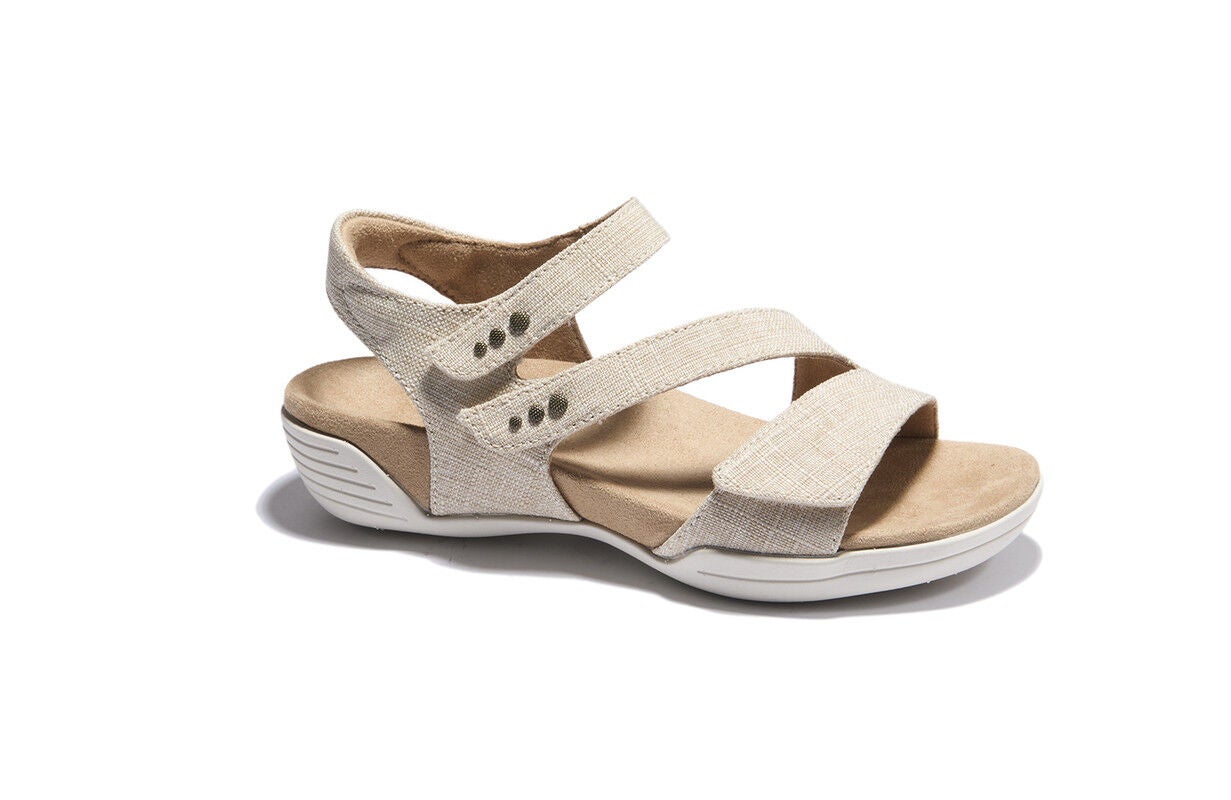 Denia Adjustable Sandal, NATURAL, alternate image number 2