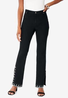 Plus Size Black Stretch Jeans