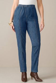 Plus Size Easy-Wear Straight Leg Jean