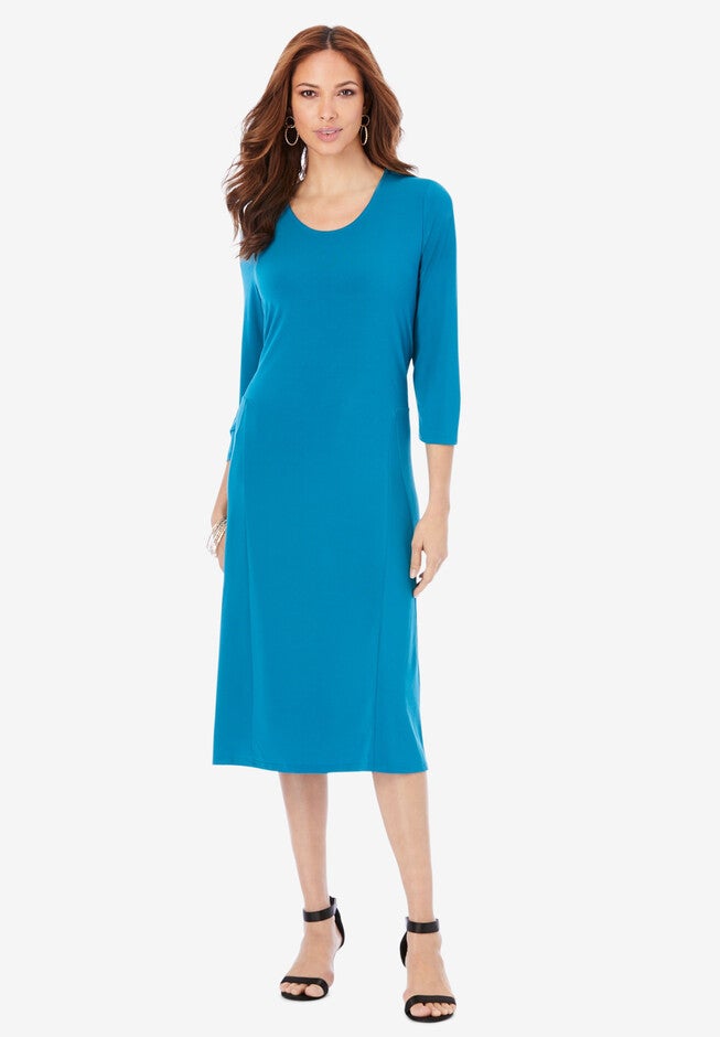 Ultrasmooth® Fabric Infinity Scarf Dress, , alternate image number null