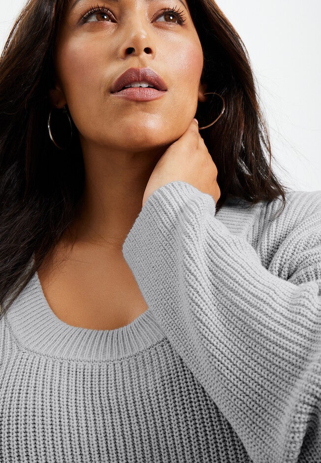Scoopneck Sweater, , alternate image number null