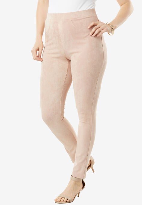 Faux Suede Legging, SOFT BLUSH, hi-res image number null