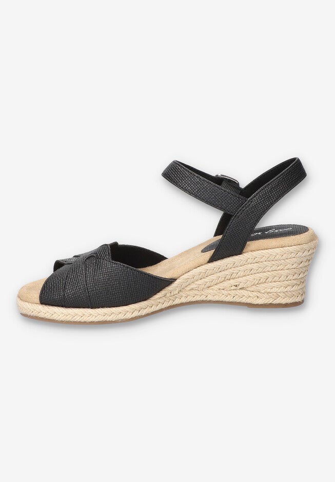 Miramar Espadrille Wedge Sandal, BLACK, alternate image number null
