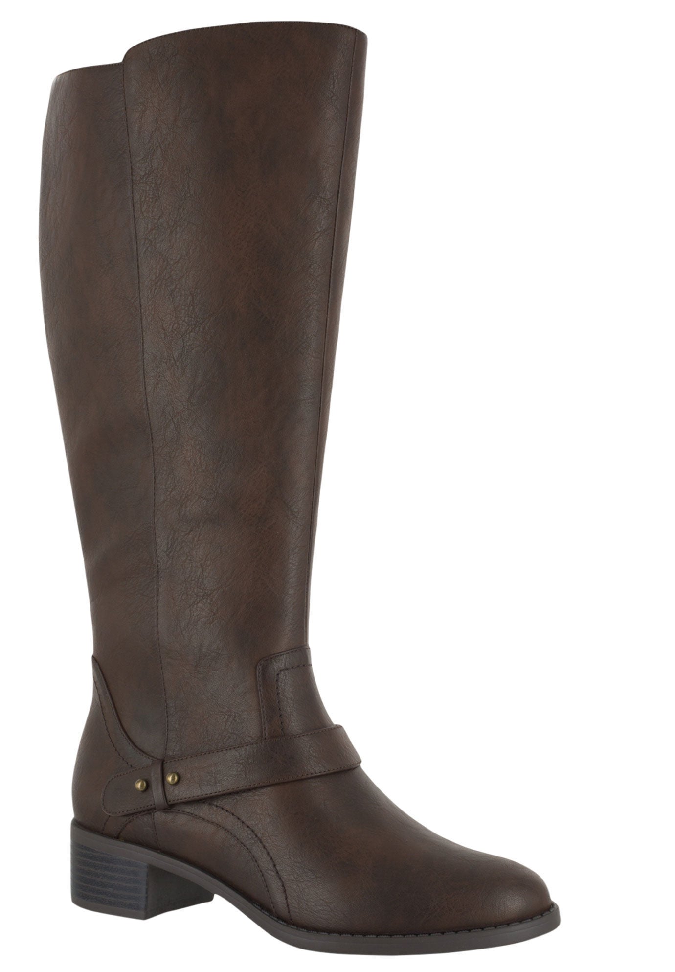 Jewel Wide Calf Boots by Easy Street®, BROWN, hi-res image number 0