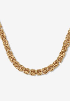 Goldtone Byzantine-Link Necklace, 18 Inches