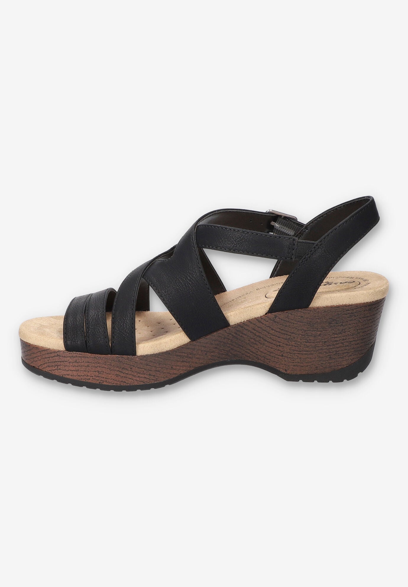 Rosella Slip-Resistant Sandal, BLACK, alternate image number 4