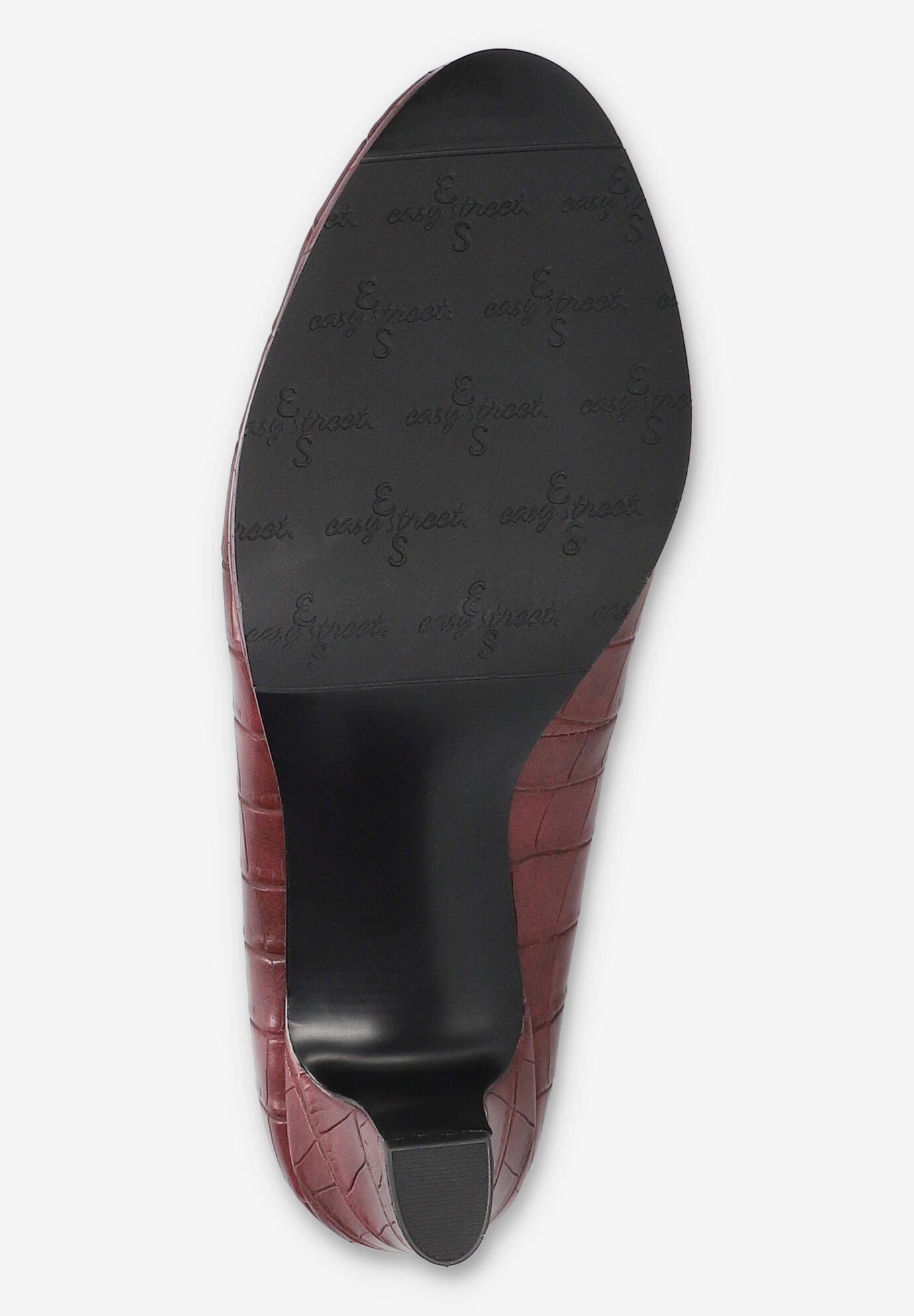 Equinox Platform Pump, BURGUNDY CROCO, alternate image number 5