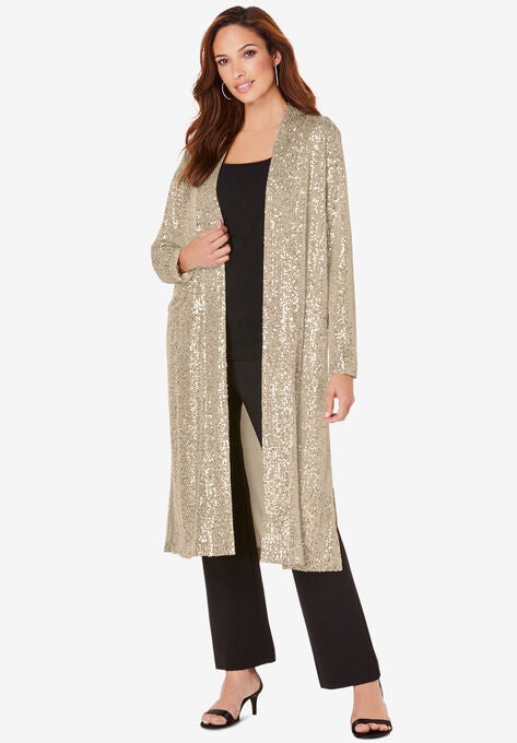 Sequin Duster, SPARKLING CHAMPAGNE, hi-res image number null