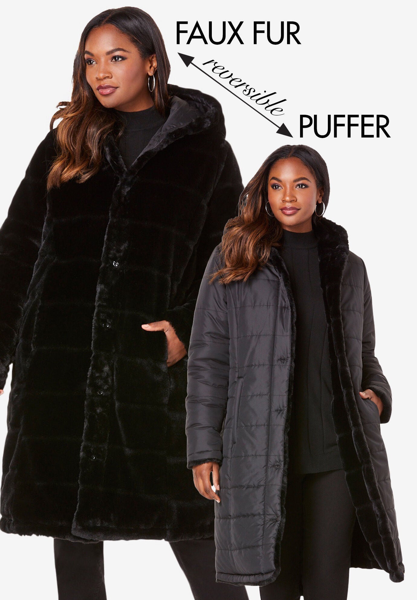 パーカー L'AppartementAMERICANA Side Zip Parka Heavy BD Sweat Zip Parka in Black