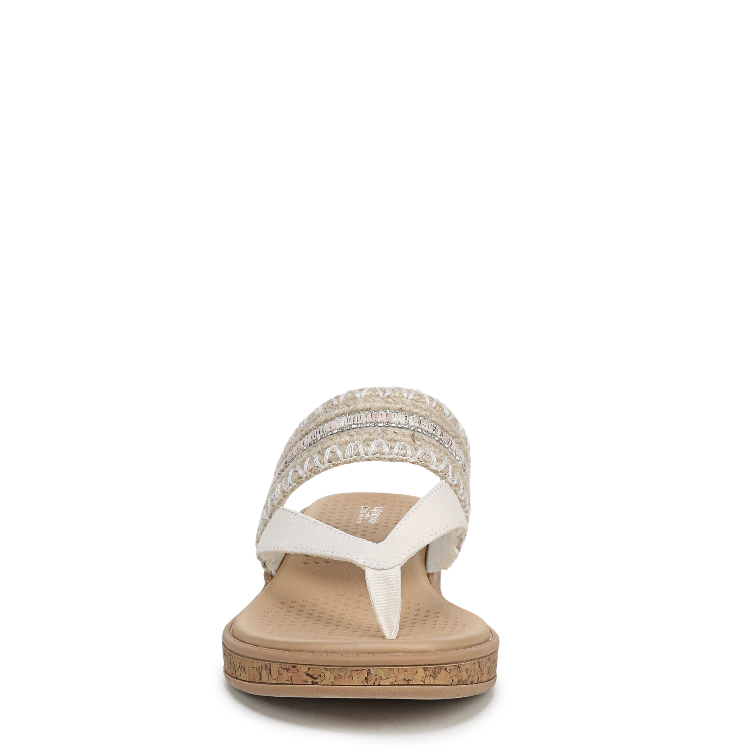 Birdie Wedge Sandal, NATURAL WHITE, alternate image number 4