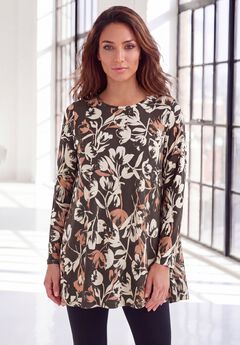 Ultimate Long Sleeve Crewneck Swing Tunic