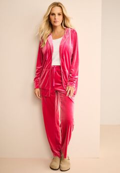 Velour Hoodie And Jogger Set