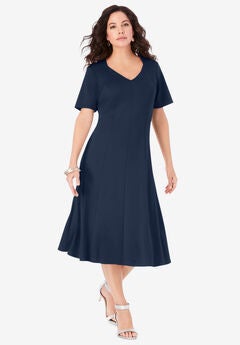 Ponte Flare Dress