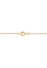 Yellow Flashed Sterling Silver Champagne Diamond Filigree Cross Pendant Necklace, , alternate image number null
