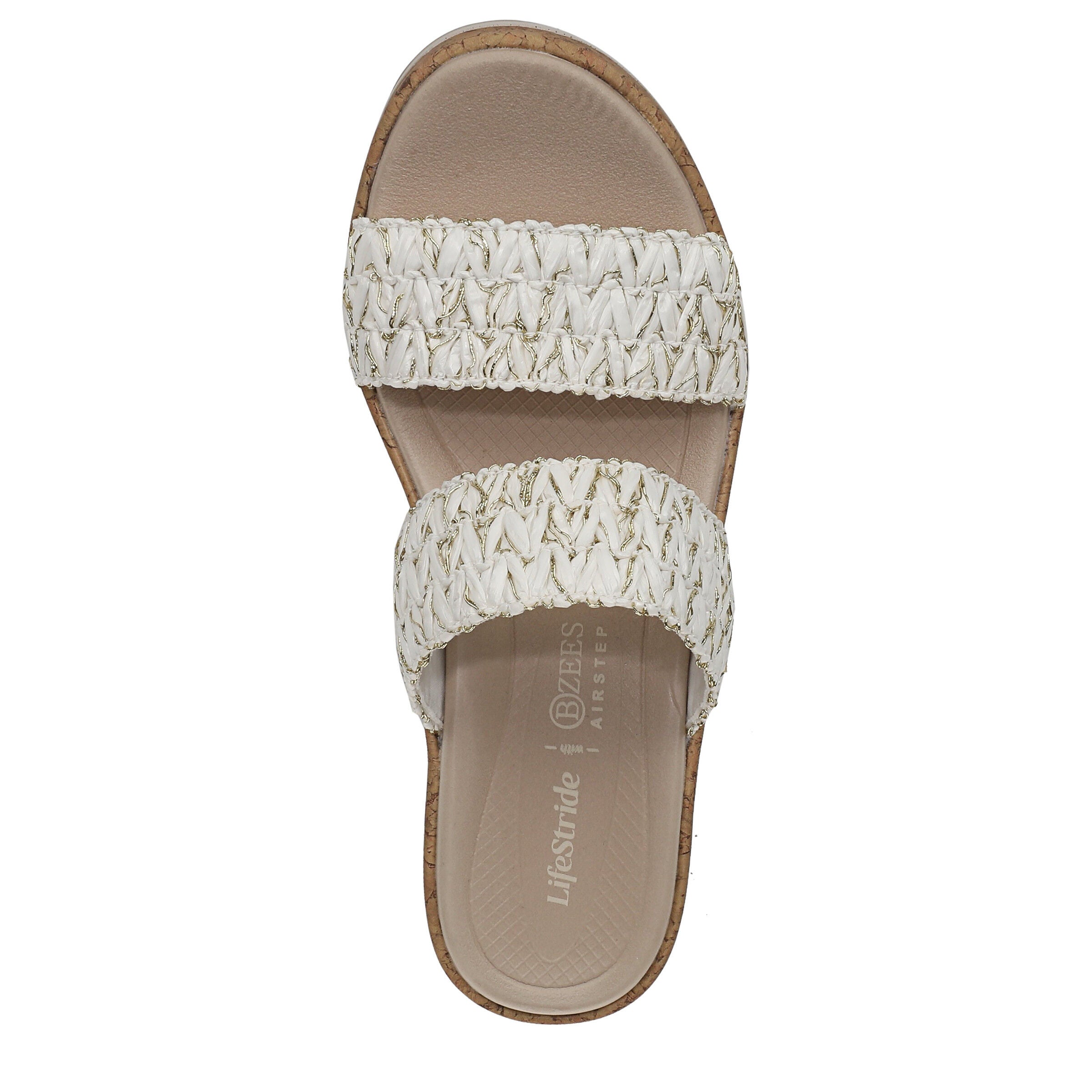 Resort Wedge Sandal, WHITE GOLD, alternate image number 6