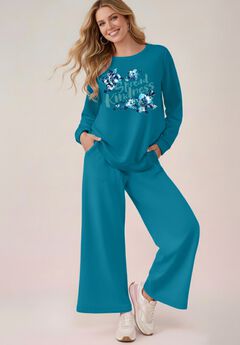 Comfort+ Fleece Printed Sweatshirt