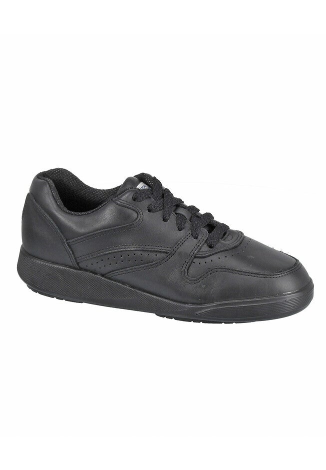 Upbeat Sneaker by Hush Puppies, BLACK LEATHER, hi-res image number null