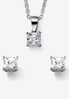 Birthstone Jewelry Set In .925 Silver