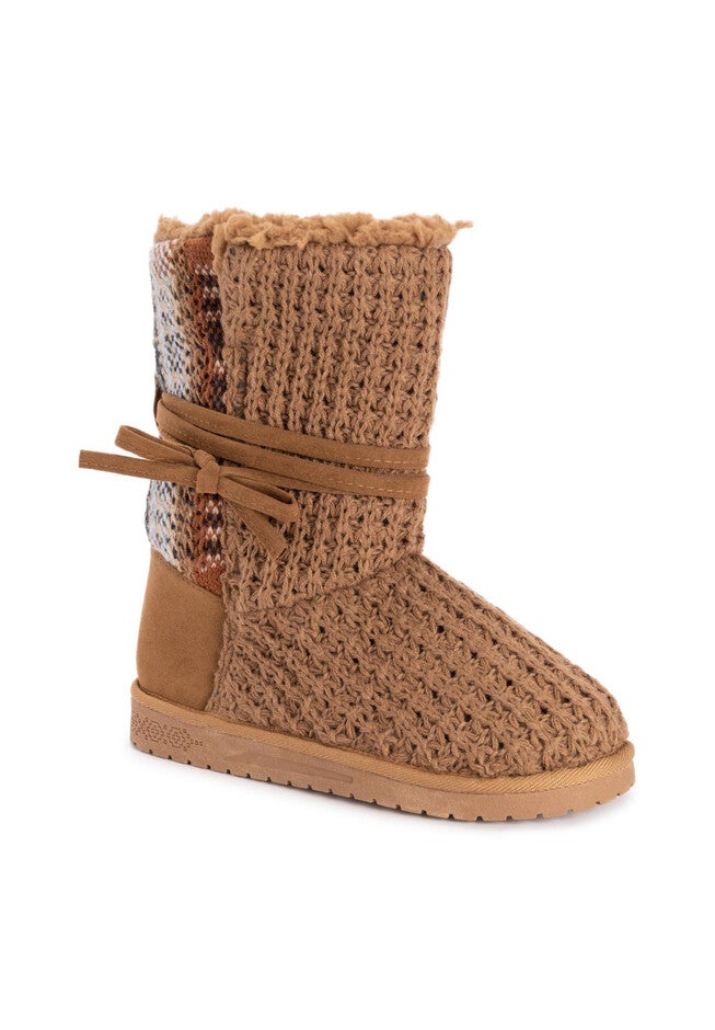 Clementine Bootie, CAMEL PLAID, hi-res image number null