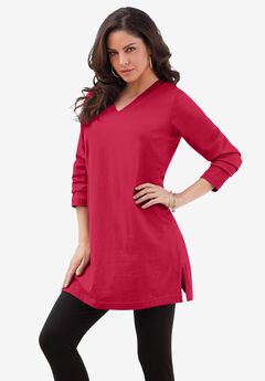 Ultimate Long Sleeve V Neck Tunic