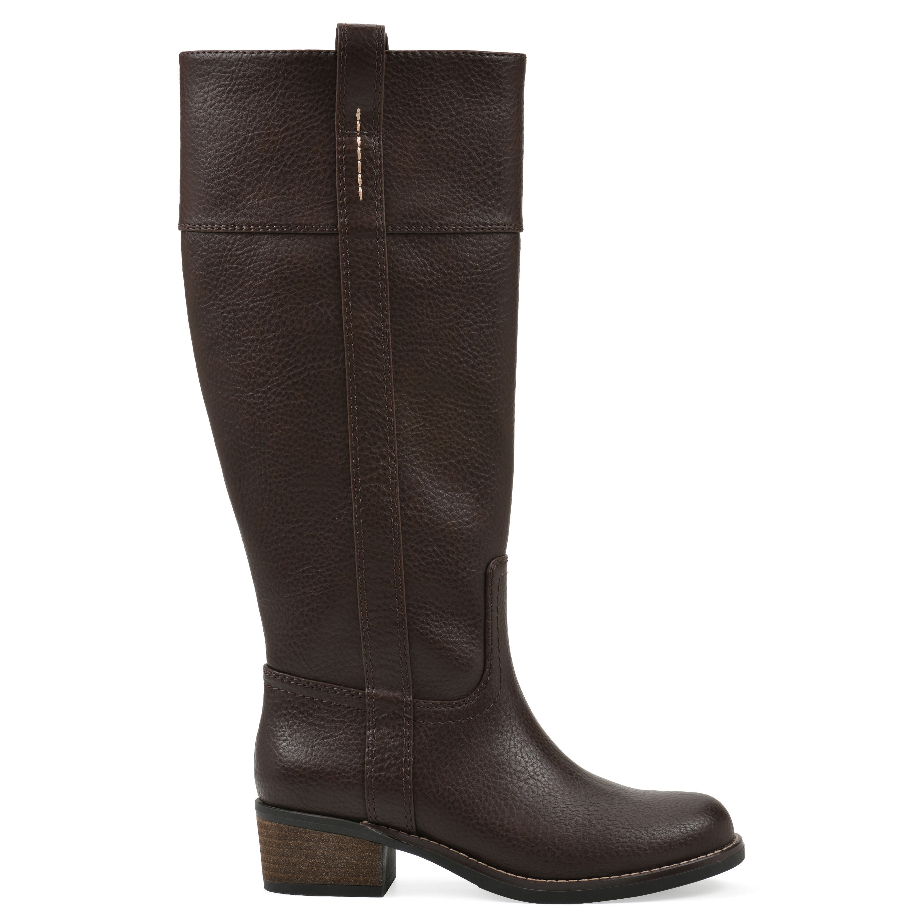 Merrier Western Tall Shaft Boot, BROWN SMOOTH, alternate image number 2