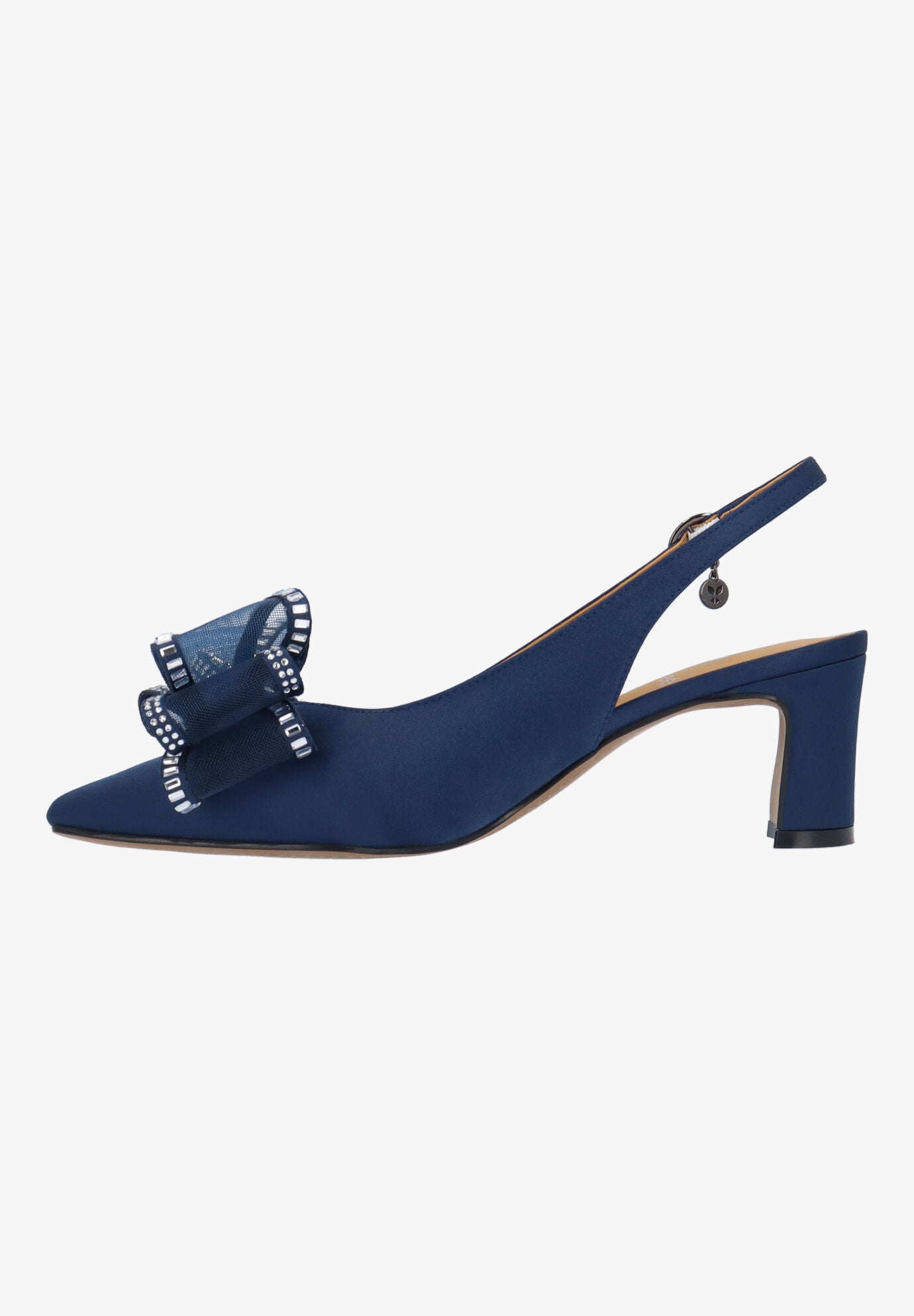 Kalindra Slingback Pump, NAVY, alternate image number 4