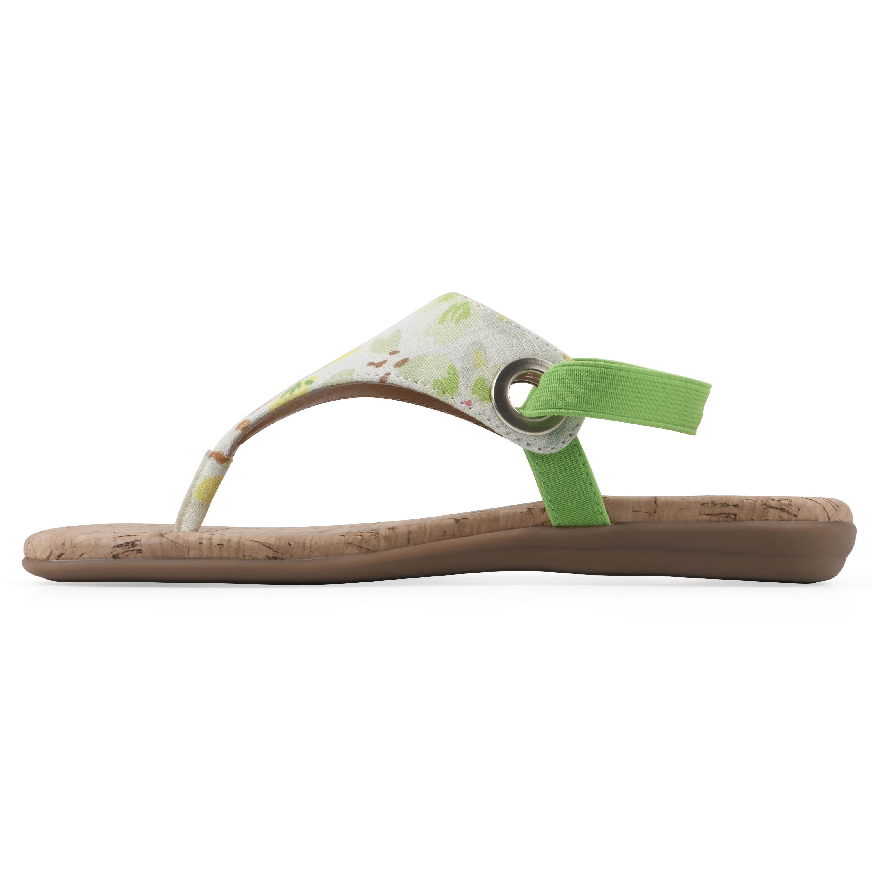 Lifeway Sling back sandal, LIGHT GREEN FLORAL, alternate image number 3