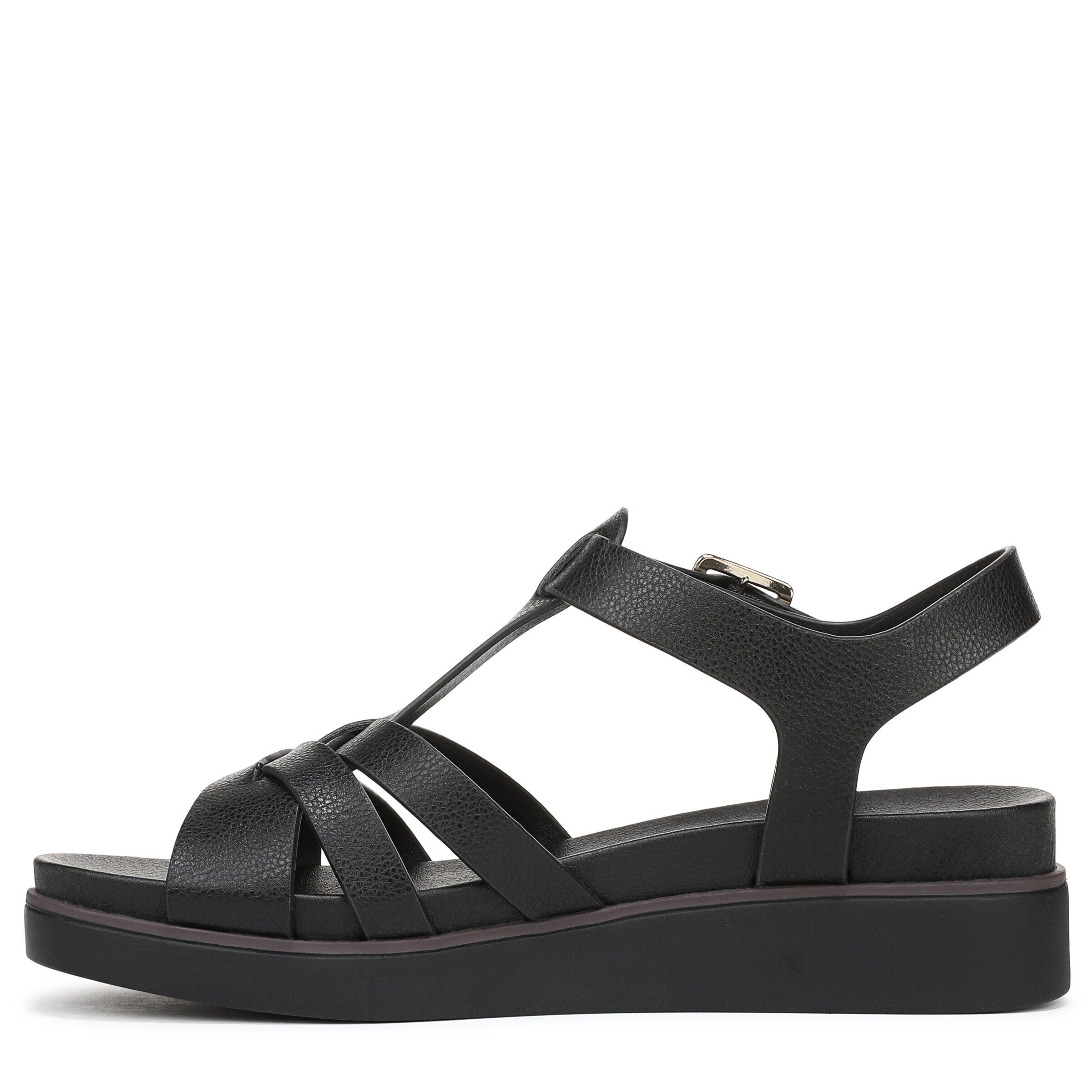 Grandiose Strappy Wedge Sandal, BLACK, alternate image number 5
