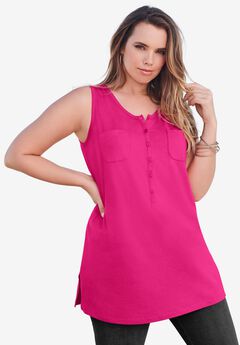 Henley Ultimate Tunic Tank