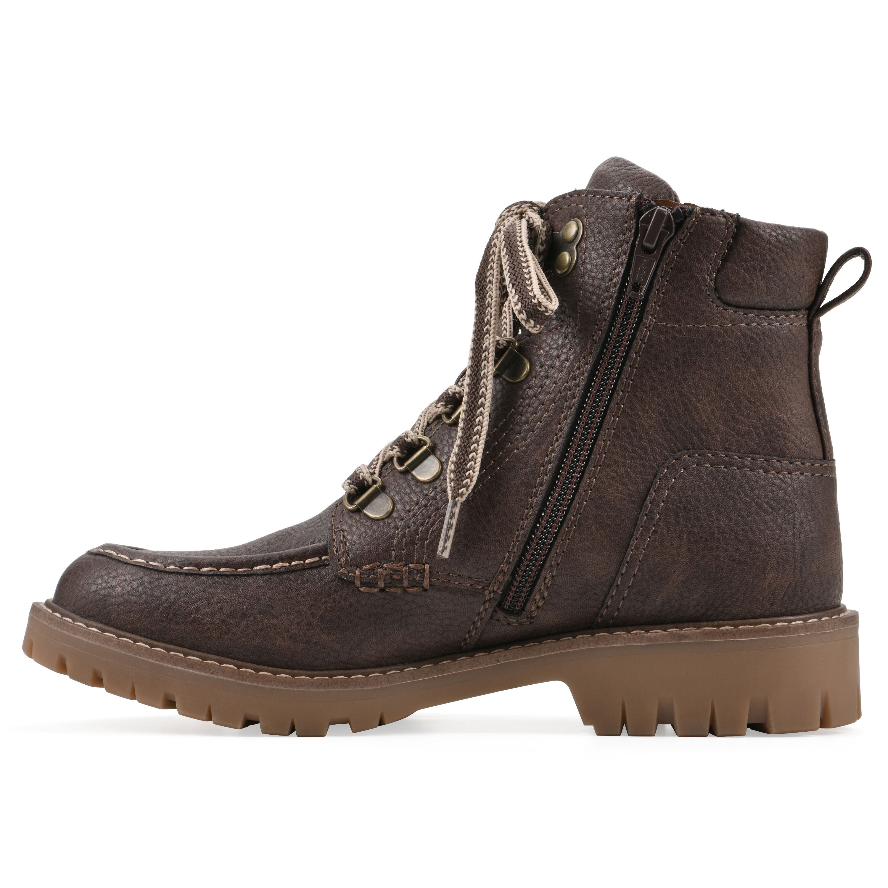Parcels City Hiker Boot, BROWN PEBBLE SMOOTH, alternate image number 3