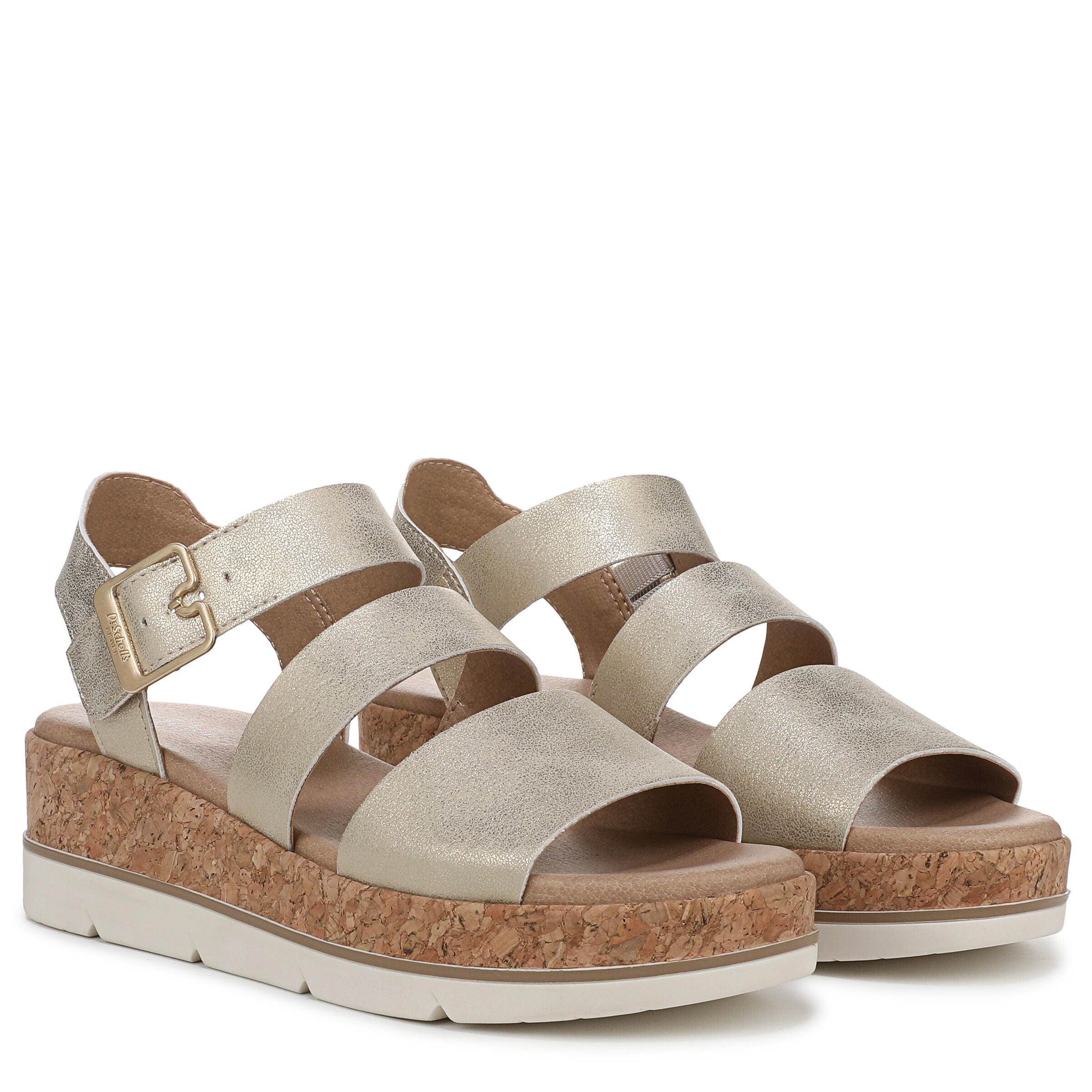 Once Twice Platform Sandal, GOLD, alternate image number 2