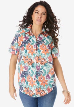 Plus Size Short Sleeve Tops