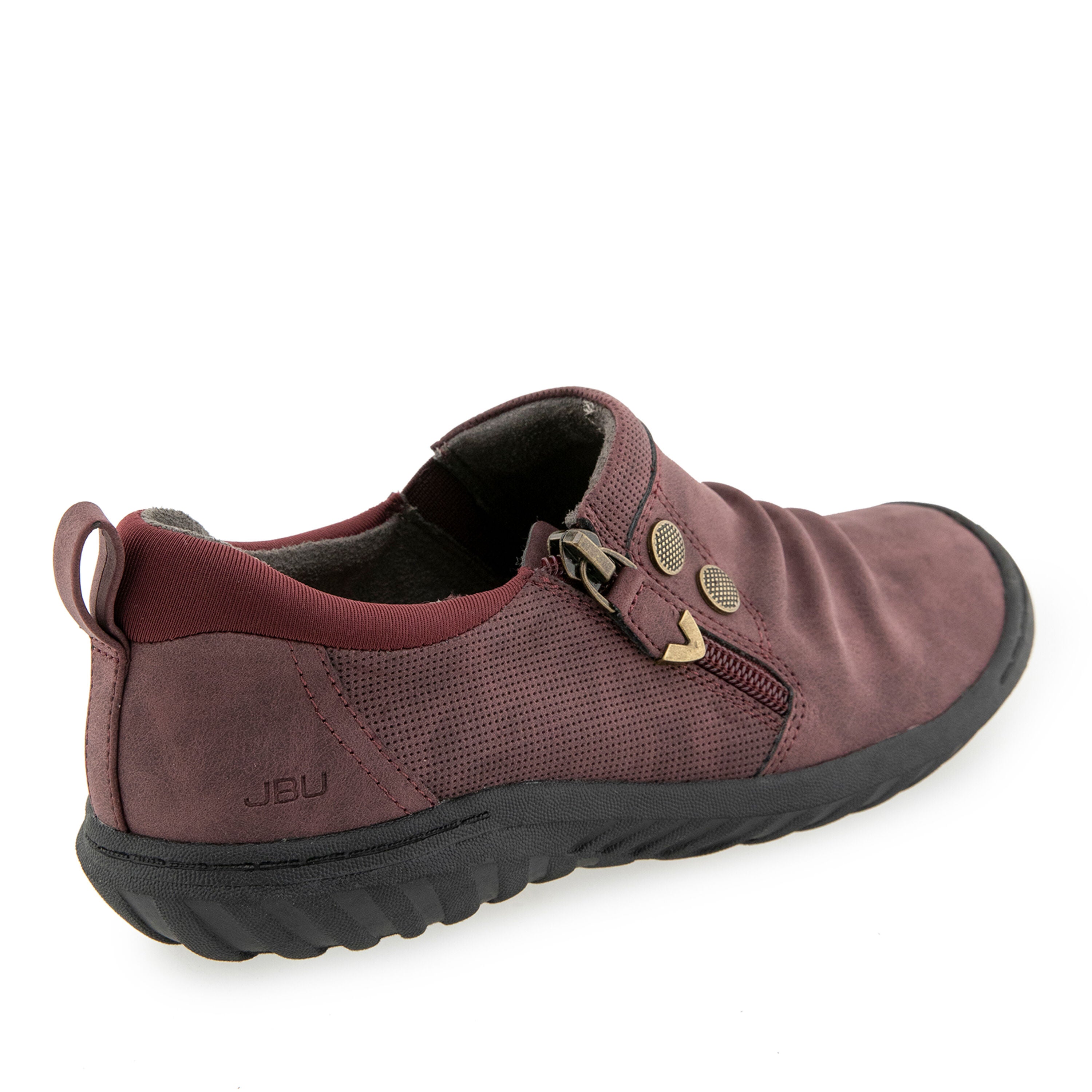 Romi Closed Casual Flat, WINE, on-hover image number 1