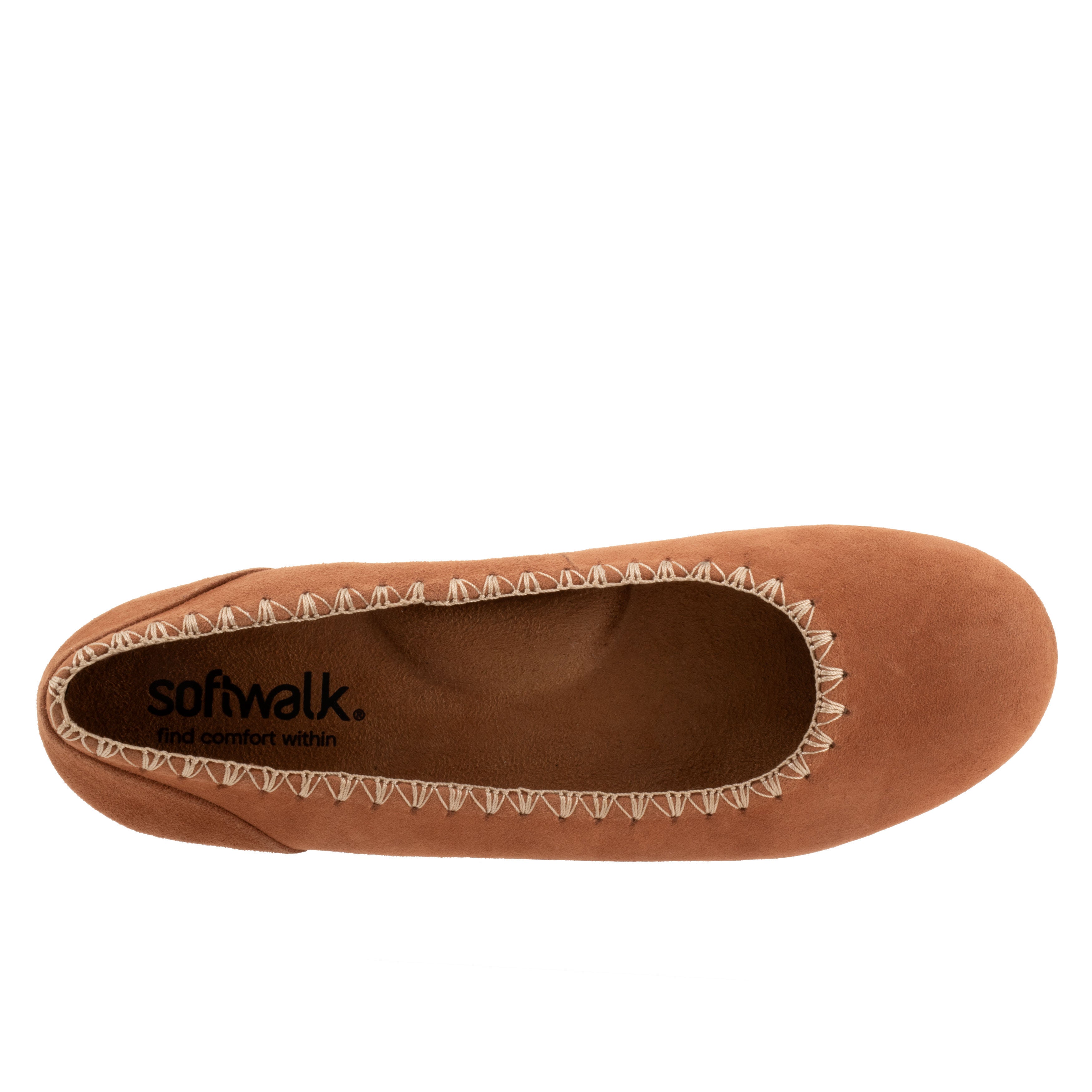 Sonoma Embroidery Flat, LUGGAGE SUEDE, alternate image number 3