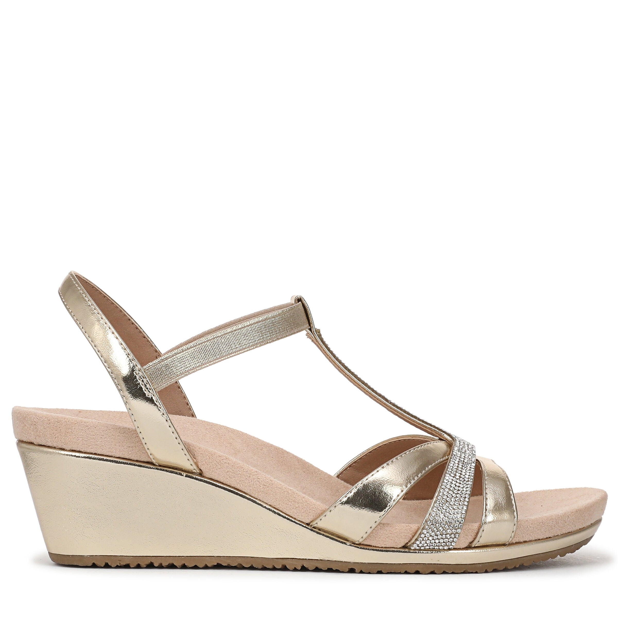Mimosa Wedge Sandal, GOLD, alternate image number 3