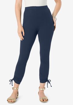 Lace-Up Capri Leggings