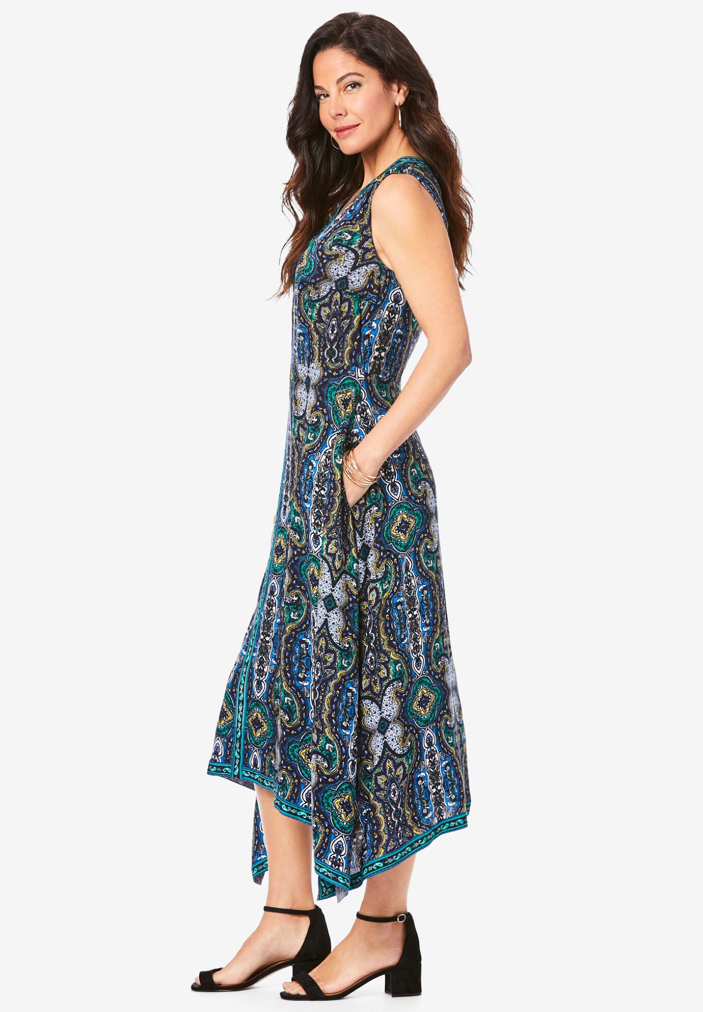 Hanky-Hem Dress, , alternate image number 2