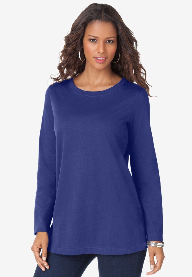 Long Sleeve Crewneck Ultimate Tee, ULTRA BLUE, hi-res image number null